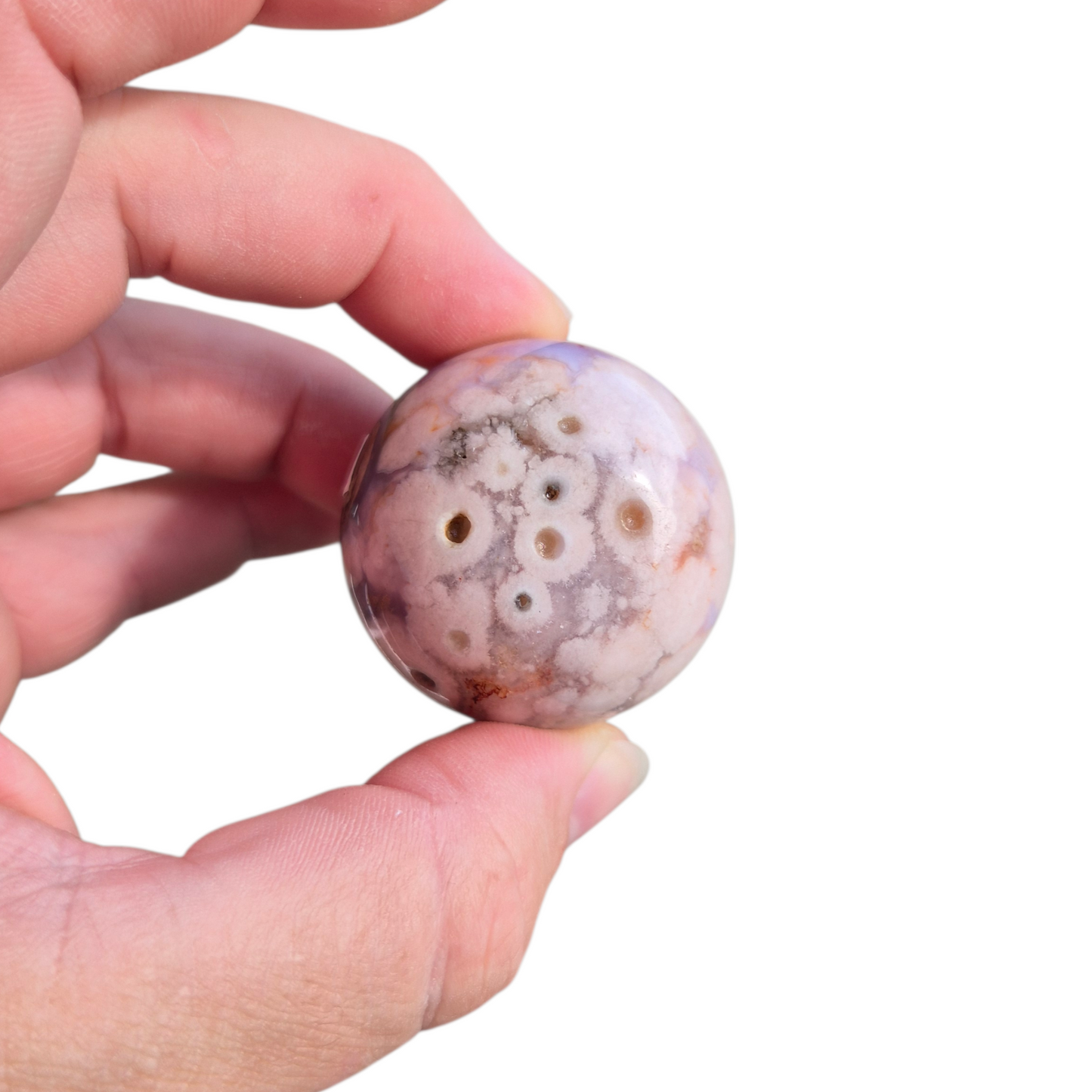 Crystals - Blue Flower Agate Sphere