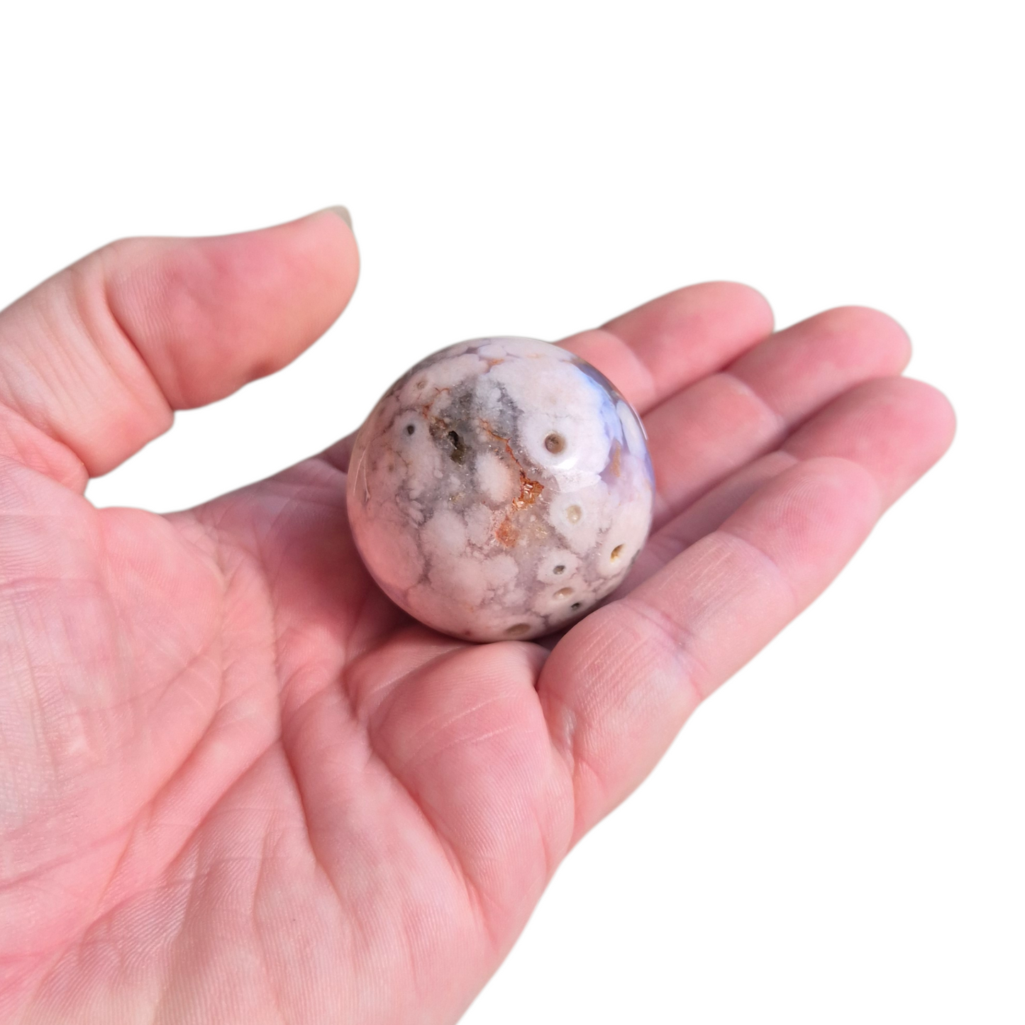 Crystals - Blue Flower Agate Sphere