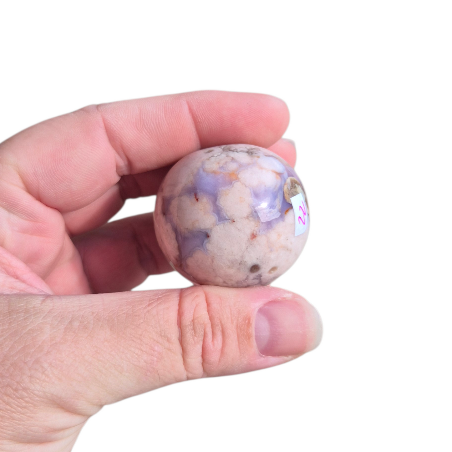 Crystals - Blue Flower Agate Sphere