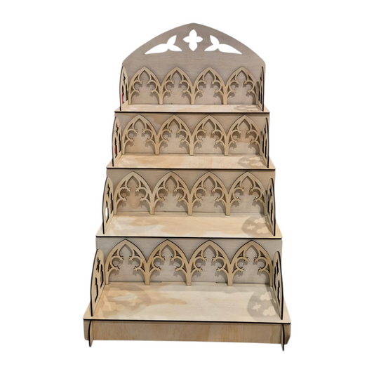 Gothic Cathedral Display Stand - 30cm Wide - Topper 1