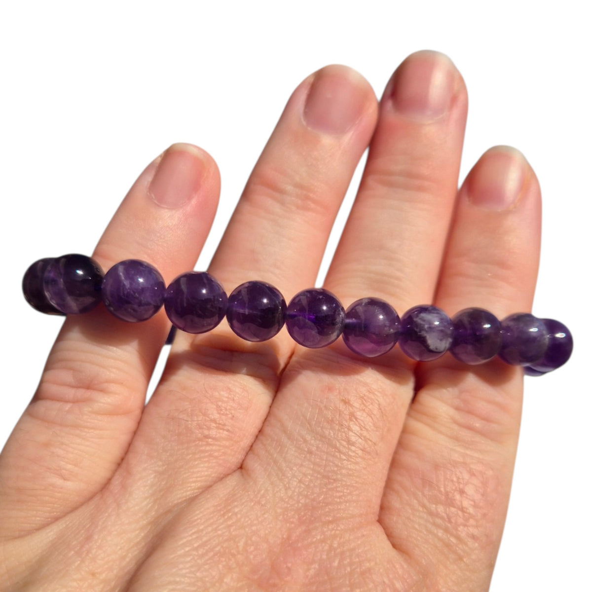 Crystals - Amethyst Bracelet (Round Bead)
