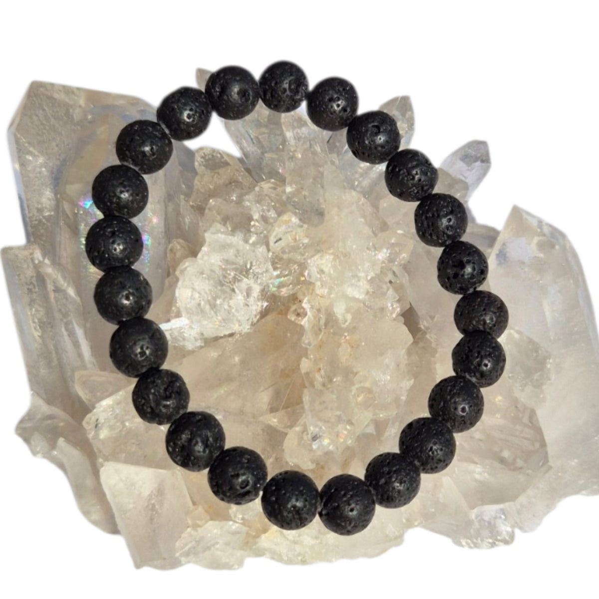 Crystals - Lava Stone Bracelet