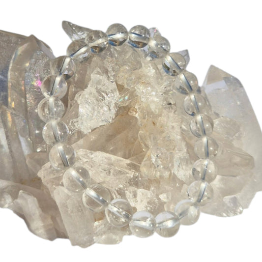 Crystals - Clear Quartz Bracelet (Round Bead)