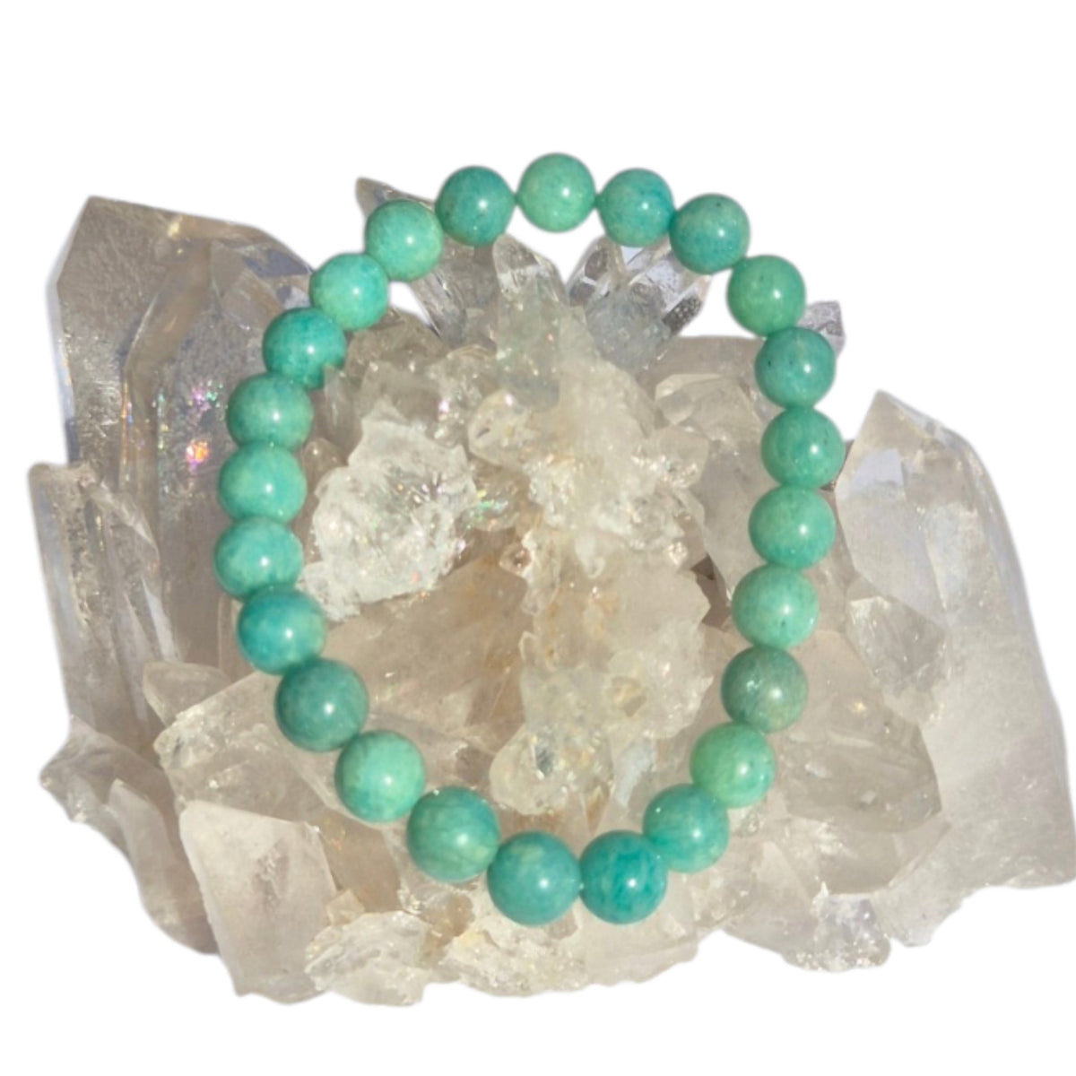 Crystals - Amazonite Bracelet (Round Bead)