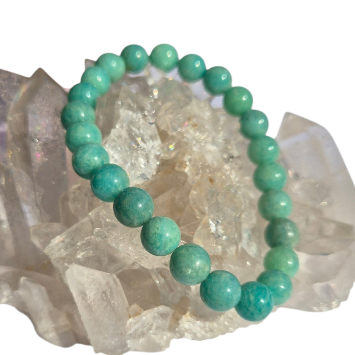 Crystals - Amazonite Bracelet (Round Bead)