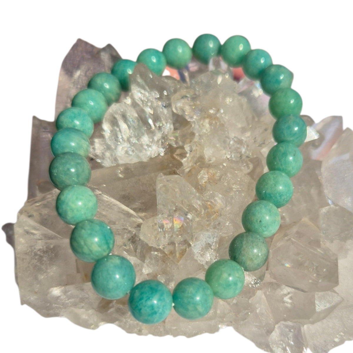 Crystals - Amazonite Bracelet (Round Bead)