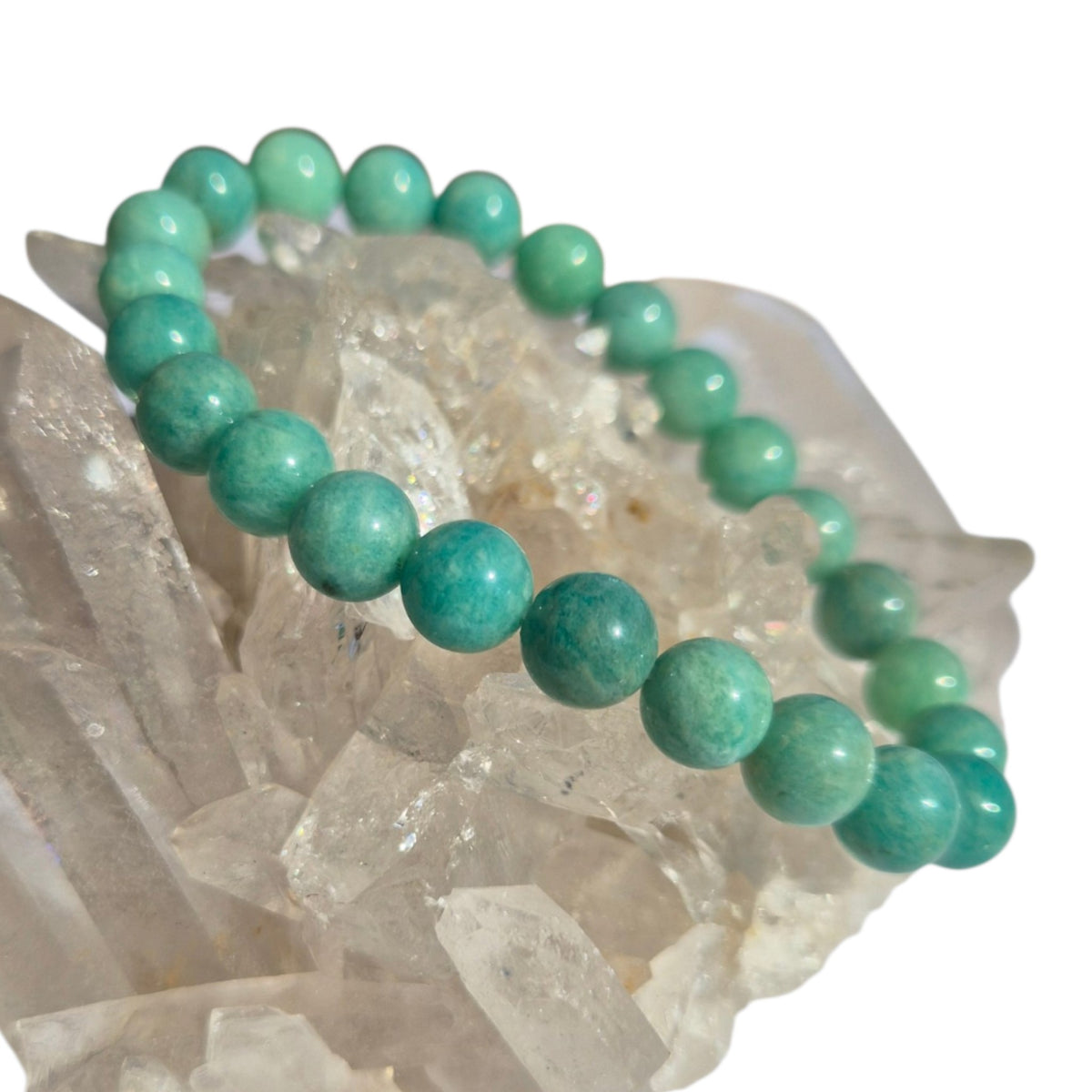 Crystals - Amazonite Bracelet (Round Bead)
