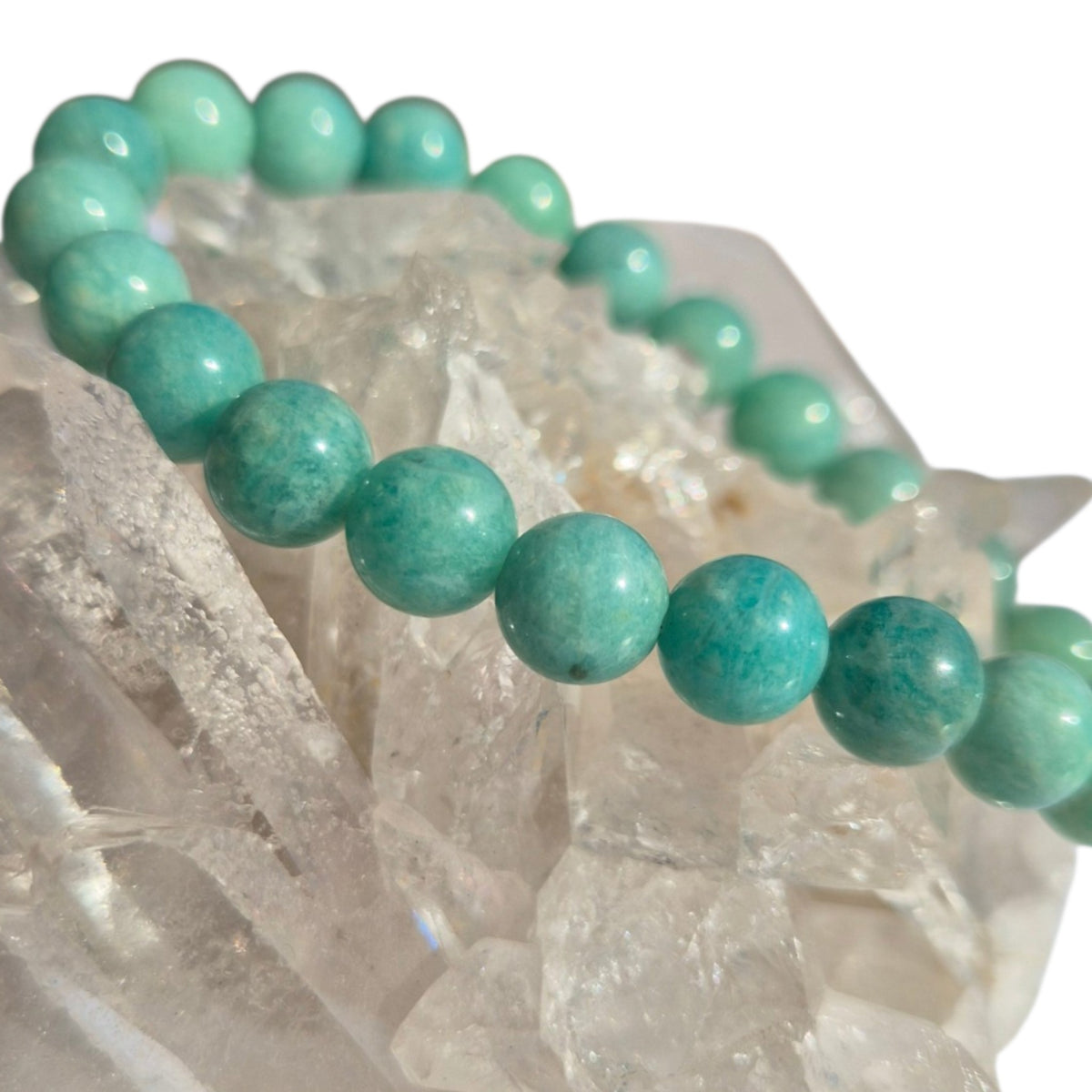 Crystals - Amazonite Bracelet (Round Bead)