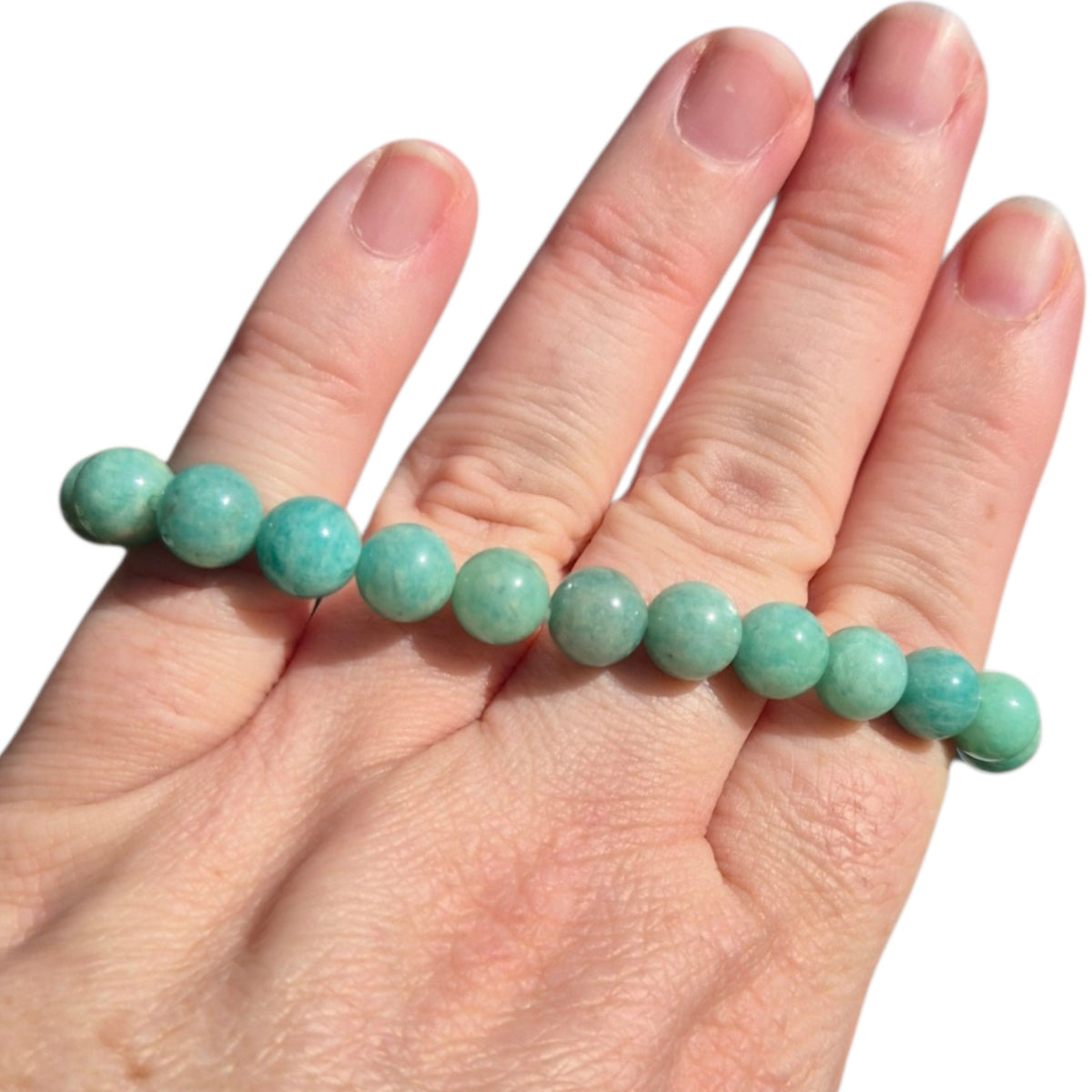 Crystals - Amazonite Bracelet (Round Bead)