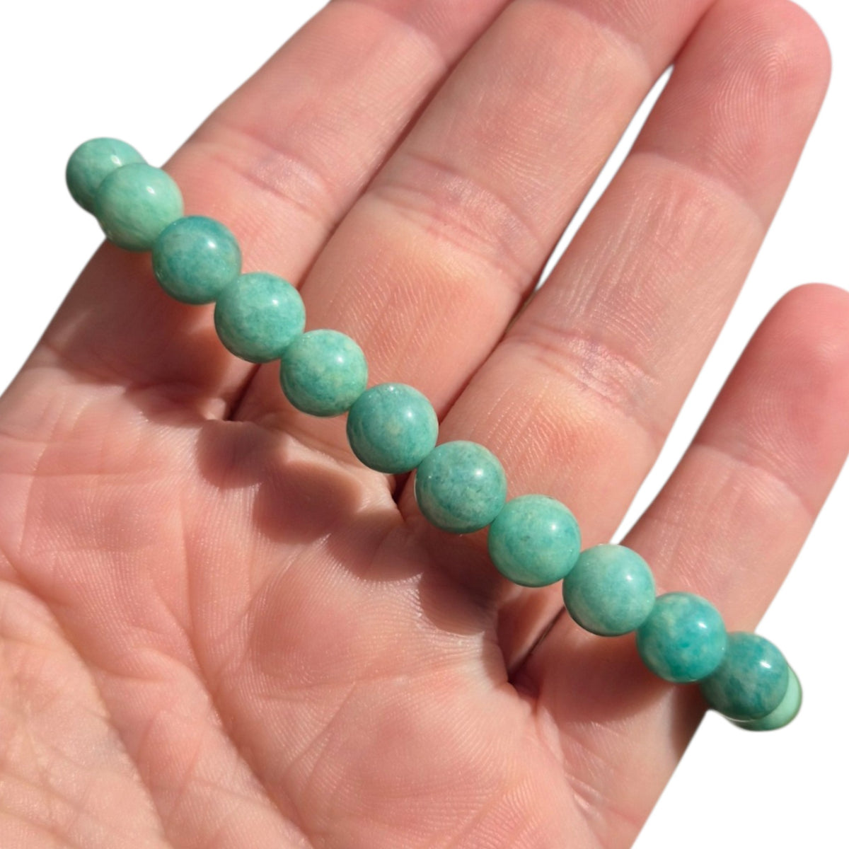 Crystals - Amazonite Bracelet (Round Bead)