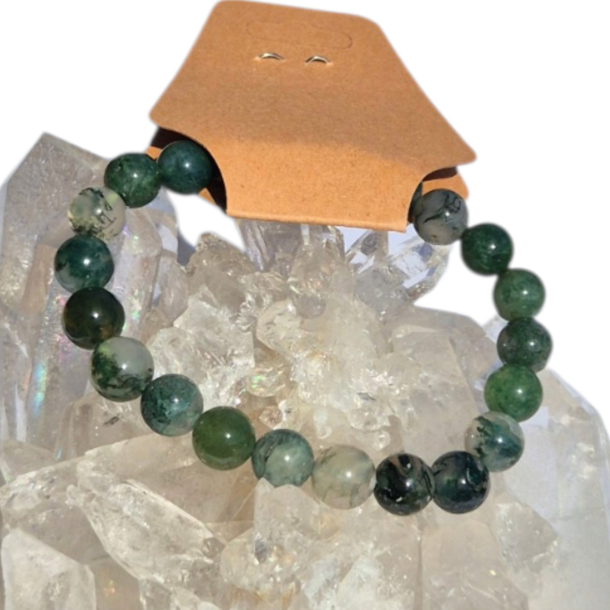 Crystals - Moss Agate Bracelet