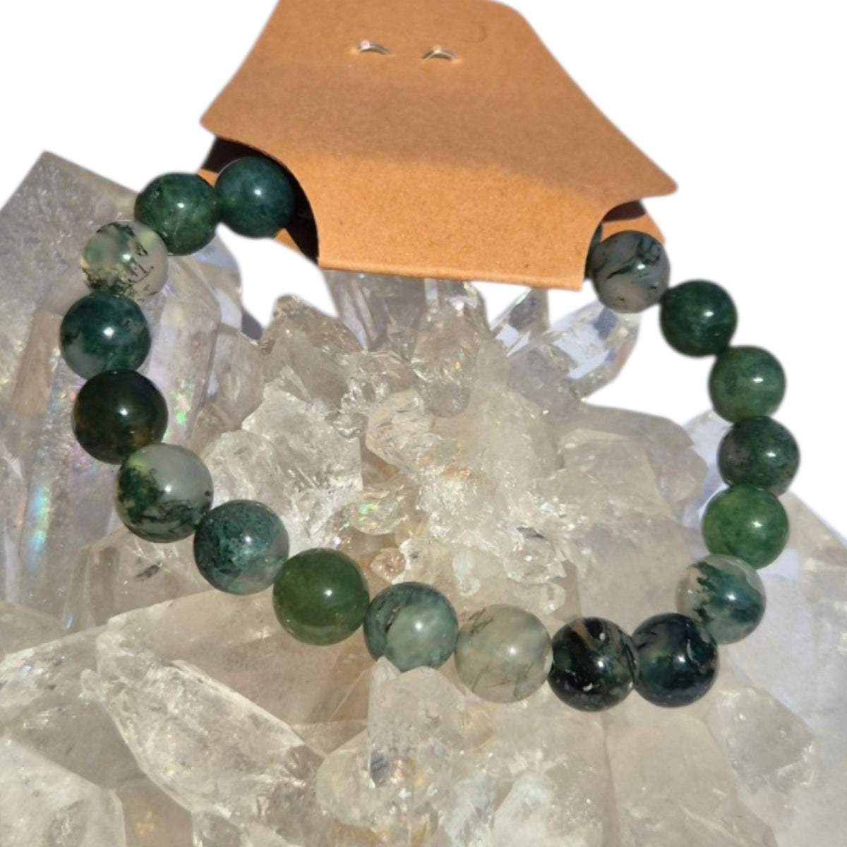 Crystals - Moss Agate Bracelet