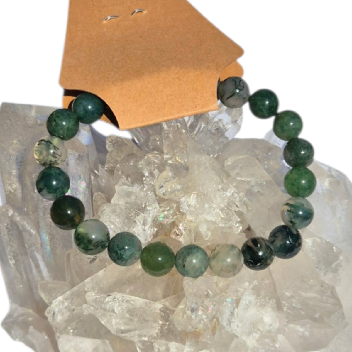 Crystals - Moss Agate Bracelet