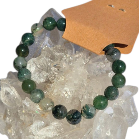 Crystals - Moss Agate Bracelet
