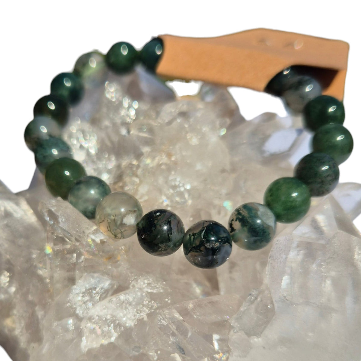 Crystals - Moss Agate Bracelet