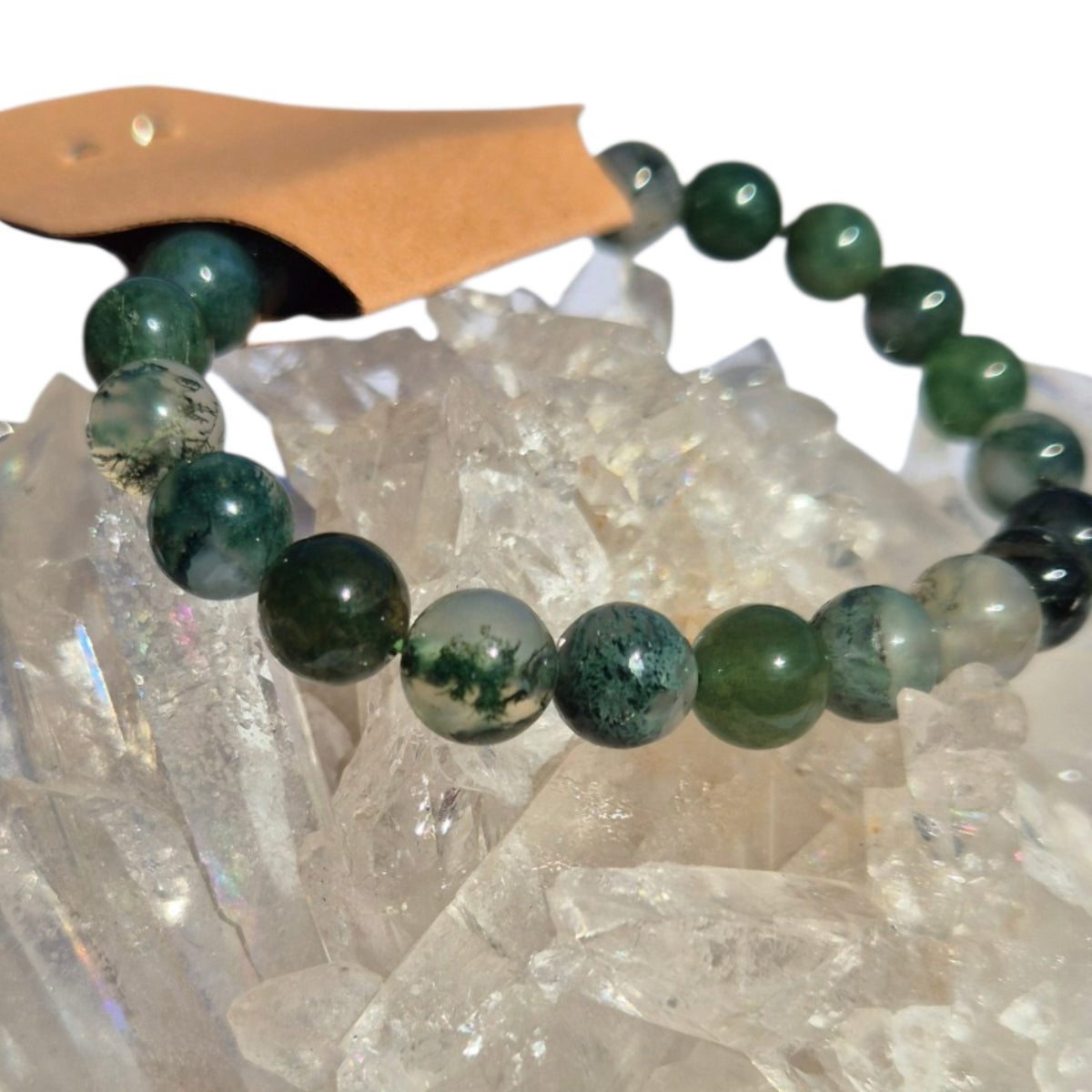Crystals - Moss Agate Bracelet