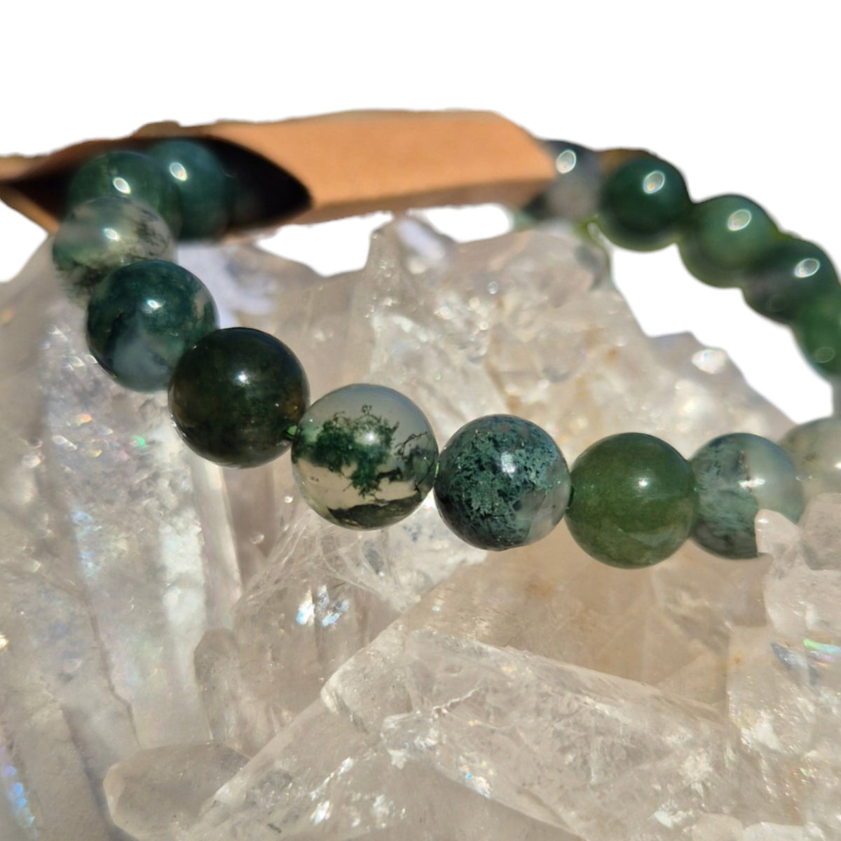 Crystals - Moss Agate Bracelet