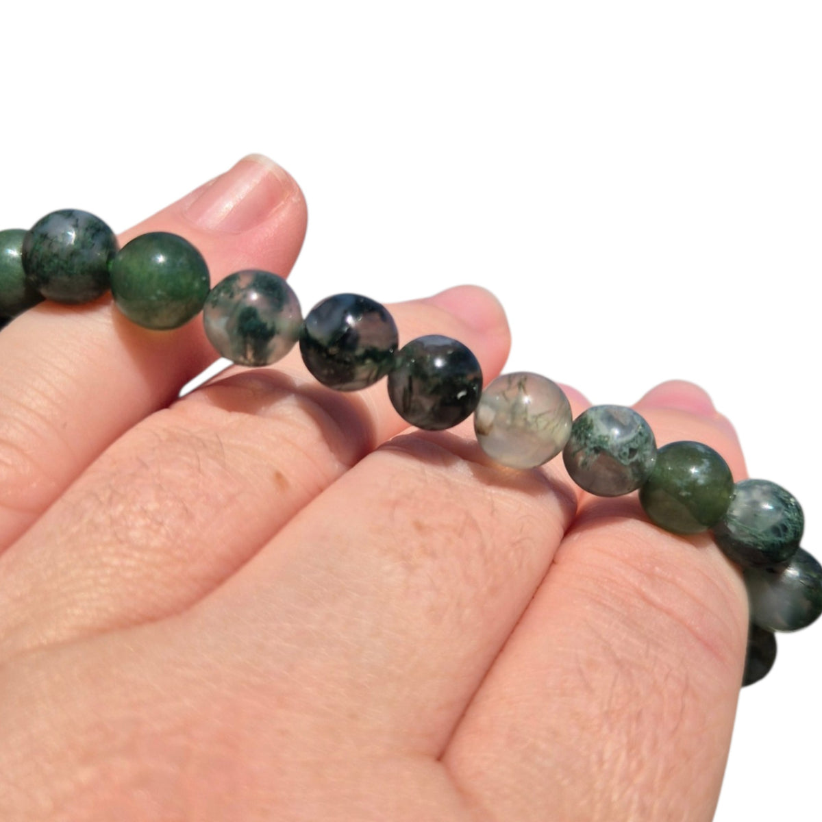 Crystals - Moss Agate Bracelet