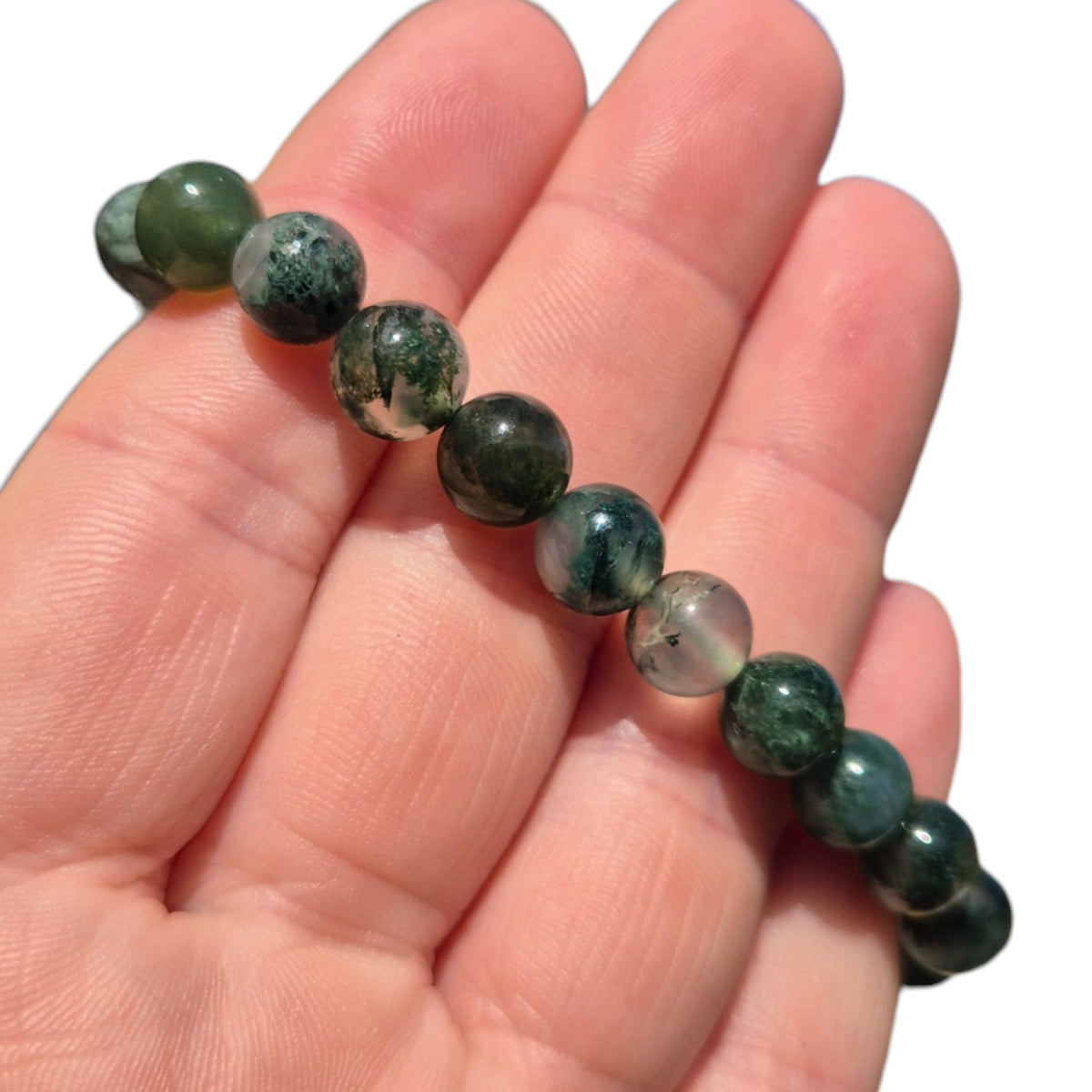 Crystals - Moss Agate Bracelet