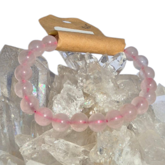 Crystals - Rose Quartz Bracelet (Round Bead)