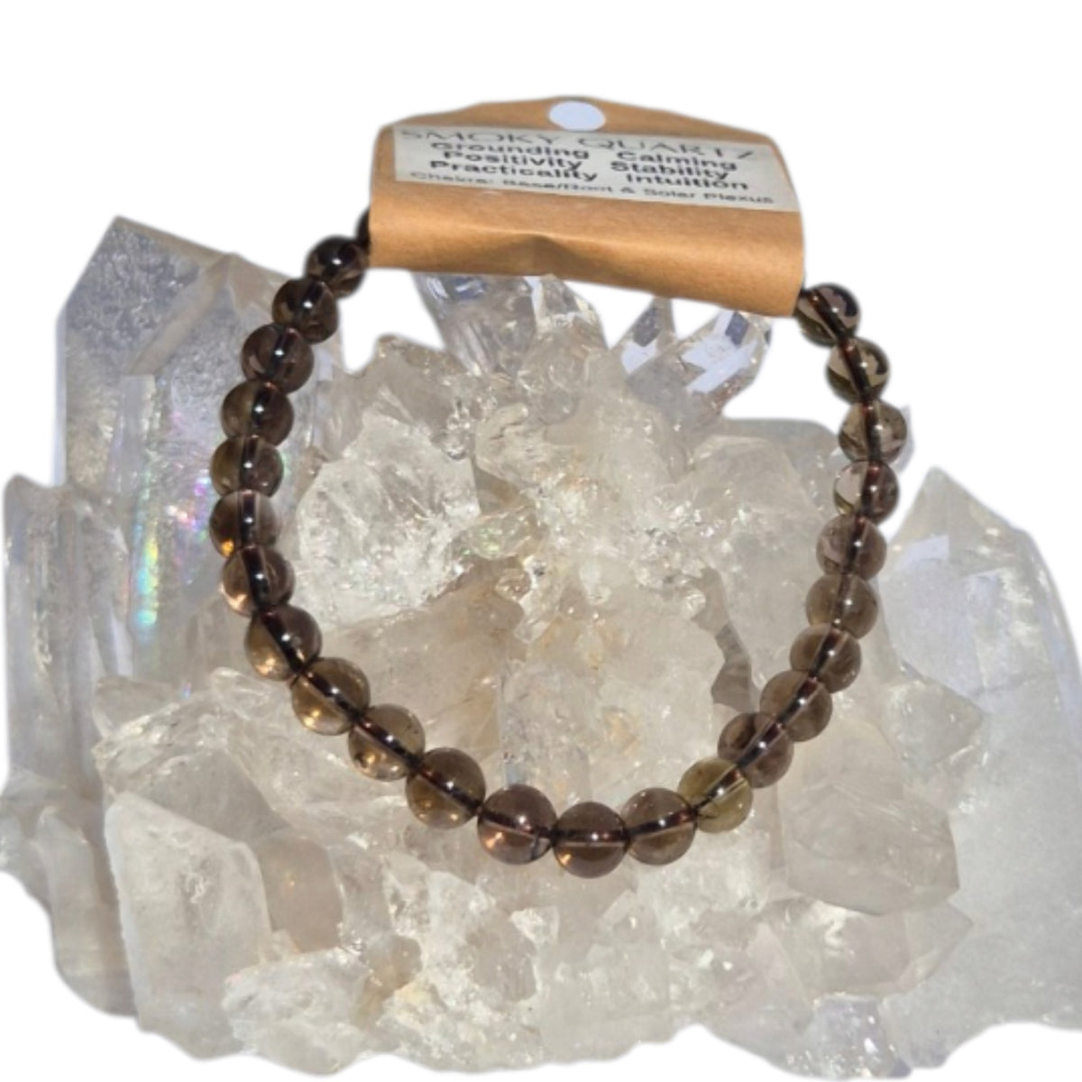 Crystals - Smoky Quartz Bracelet (Small Bead)