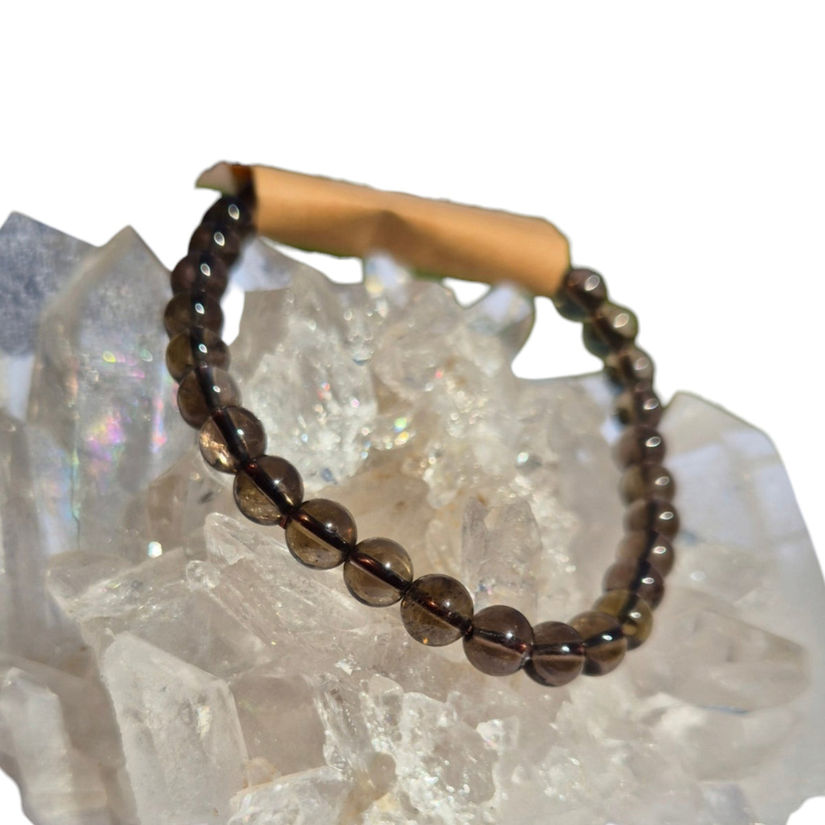Crystals - Smoky Quartz Bracelet (Small Bead)