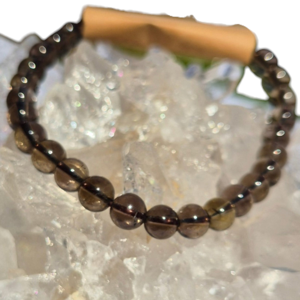 Crystals - Smoky Quartz Bracelet (Small Bead)