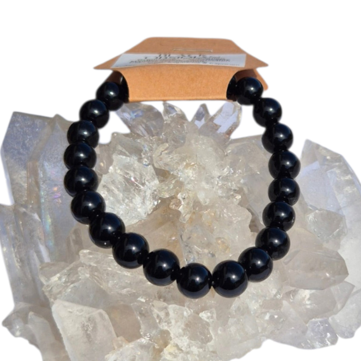 Crystals - Black Obsidian Bracelet (Round Bead)