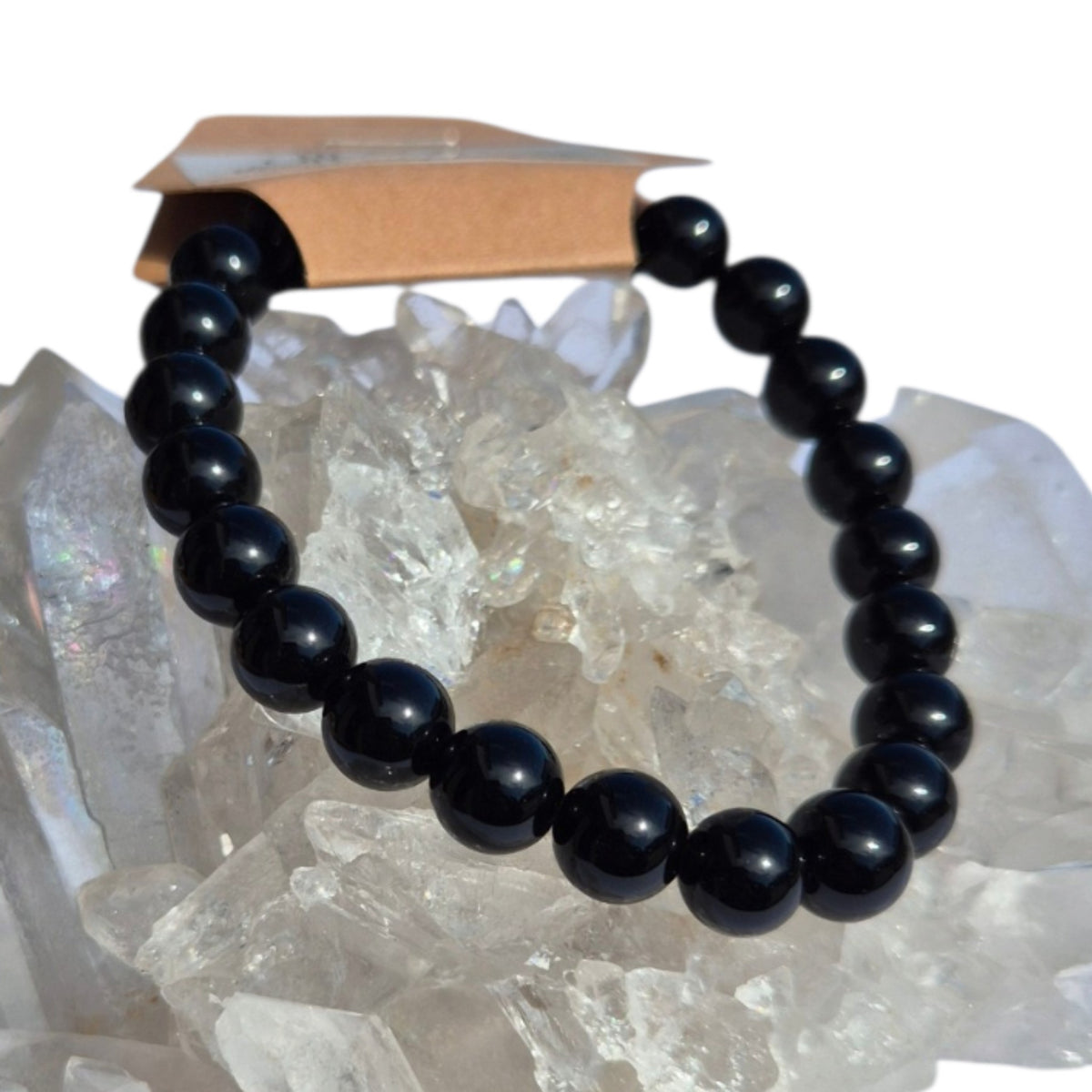 Crystals - Black Obsidian Bracelet (Round Bead)