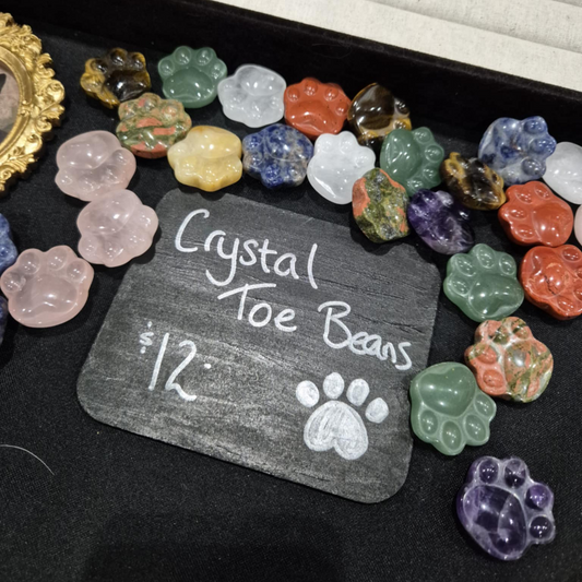 Crystals - Toe Bean (Paw Print) Carvings