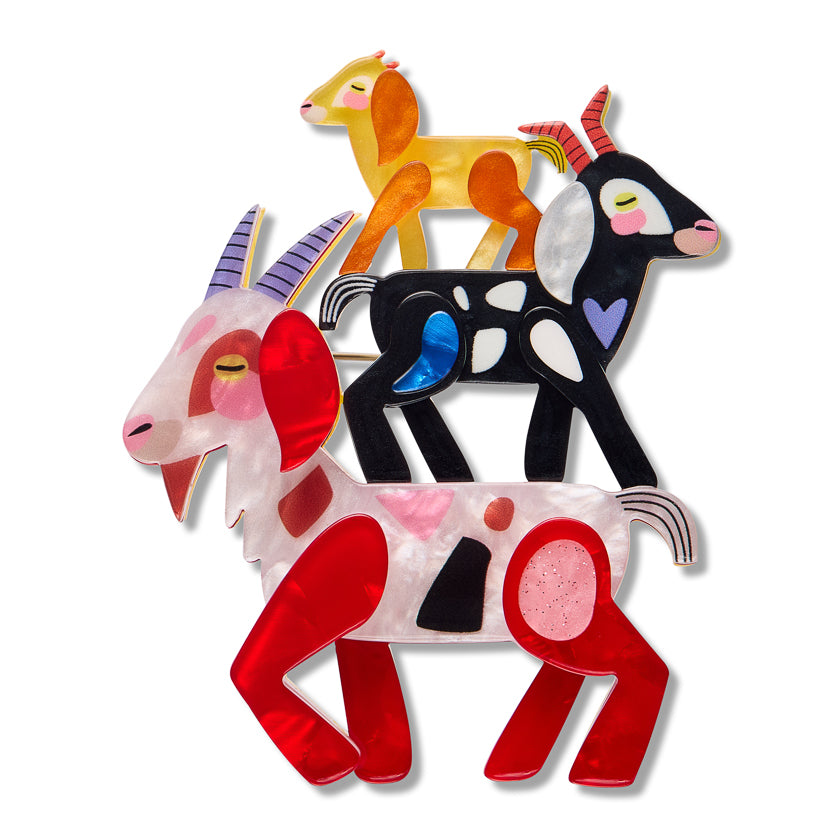 Erstwilder - Goat Goals Brooch