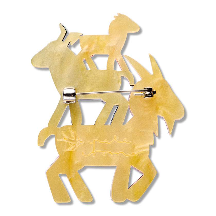 Erstwilder - Goat Goals Brooch