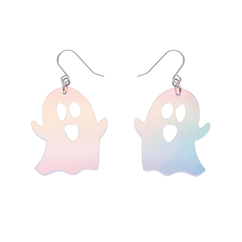 Erstwilder - Glitter Ghost Drop Earrings - Iridescent