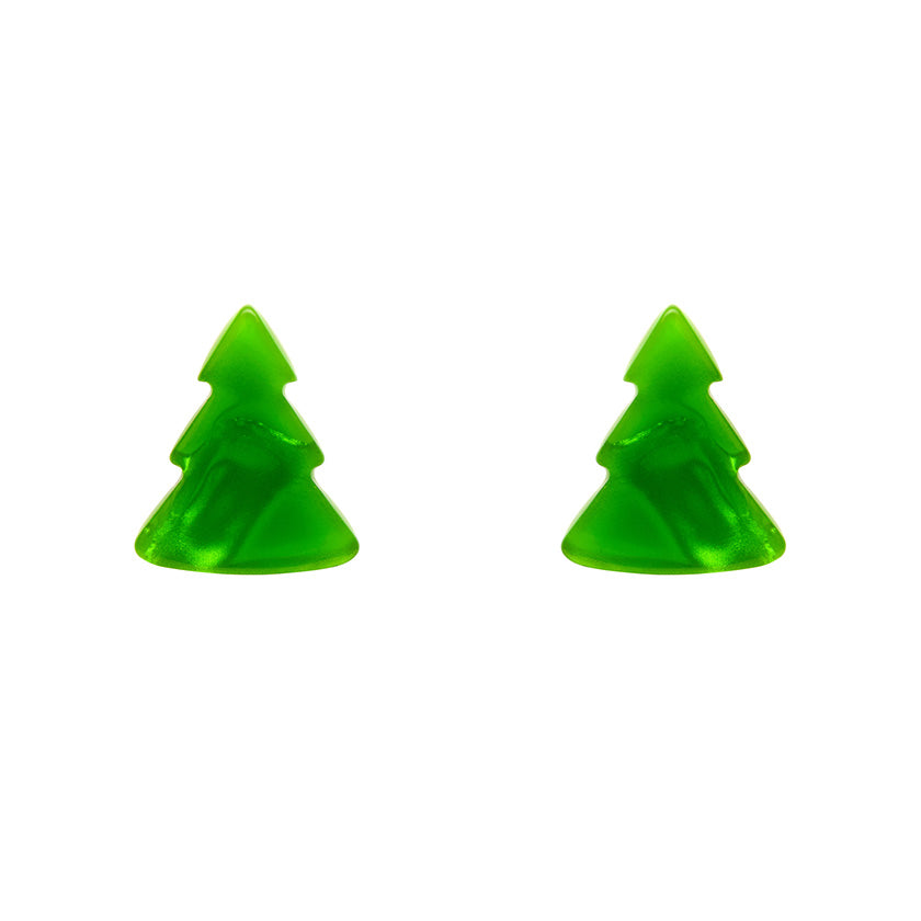 Erstwilder - Tree Ripple Studs Earrings - Green