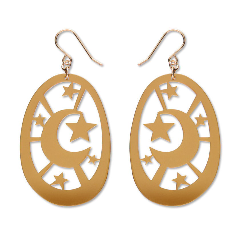 Erstwilder - Moonlight Drop Earrings - Gold