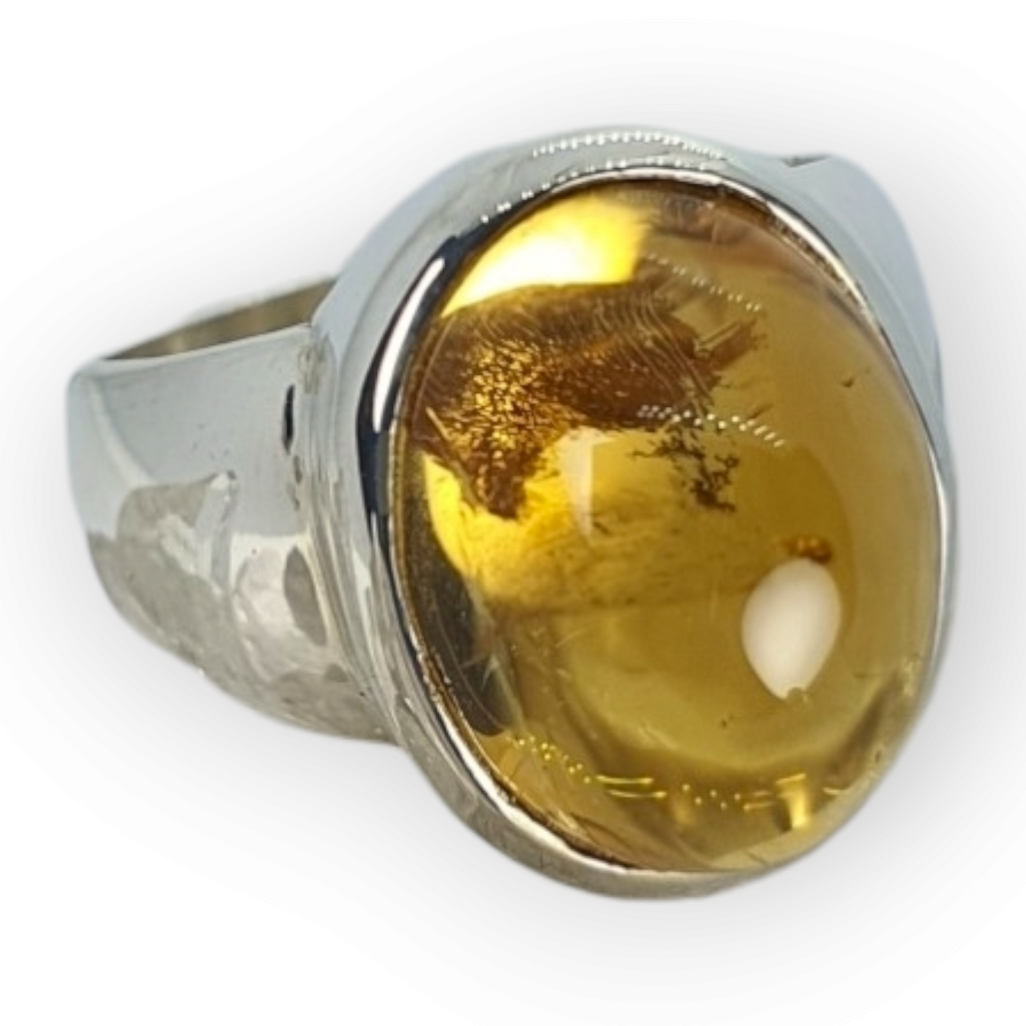 Crystals - Citrine Ring - Sterling Silver