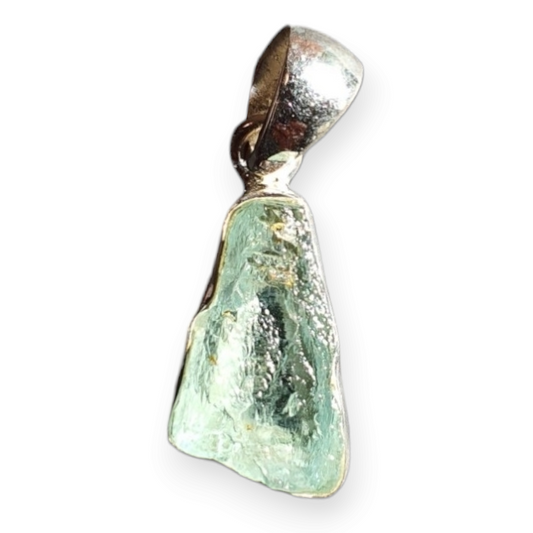 Crystals - Aquamarine Pendant - Sterling Silver