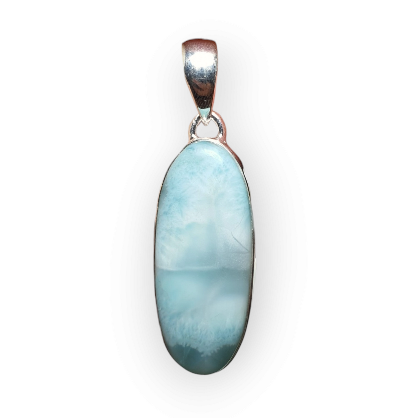 Crystals - Larimar Pendant - Sterling Silver