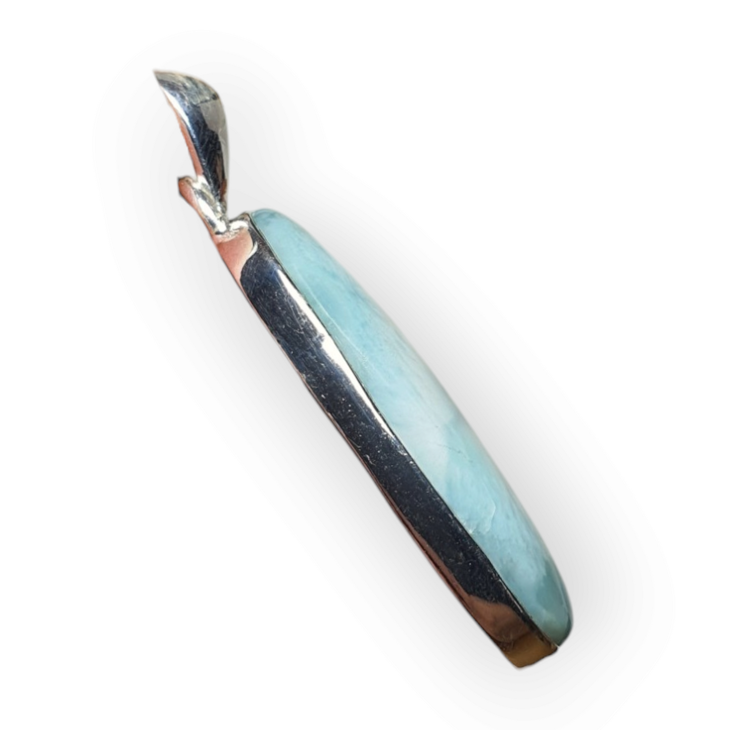 Crystals - Larimar Pendant - Sterling Silver