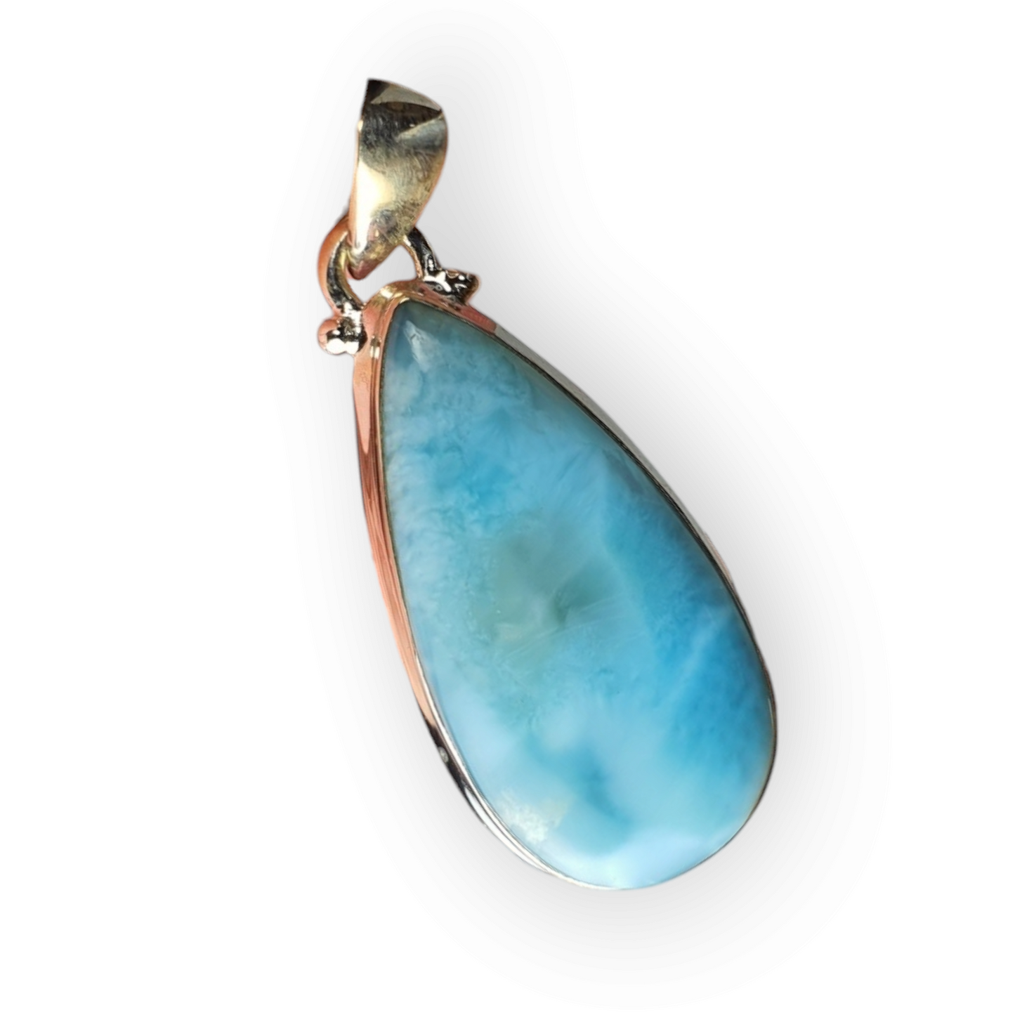 Crystals - Larimar Pendant - Sterling Silver