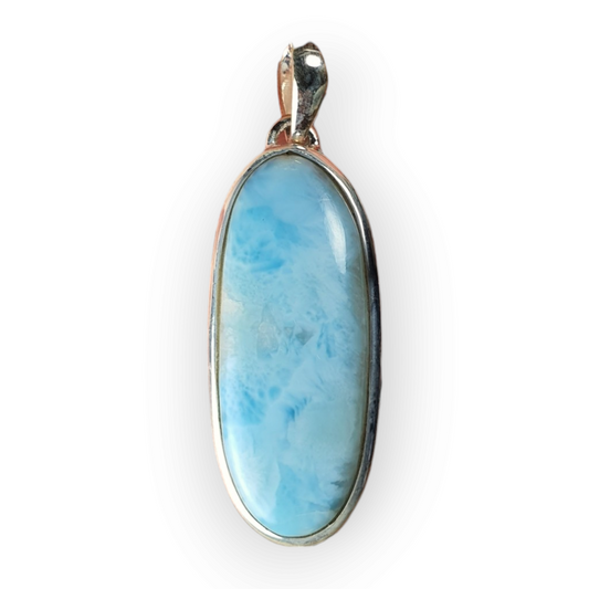 Crystals - Larimar Pendant - Sterling Silver