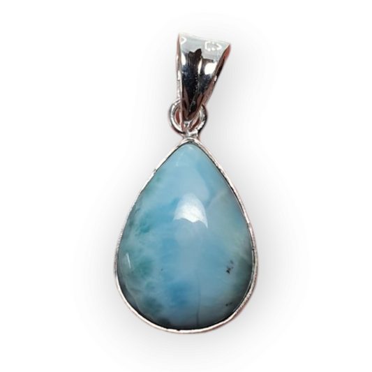 Crystals - Larimar Pendant - Sterling Silver