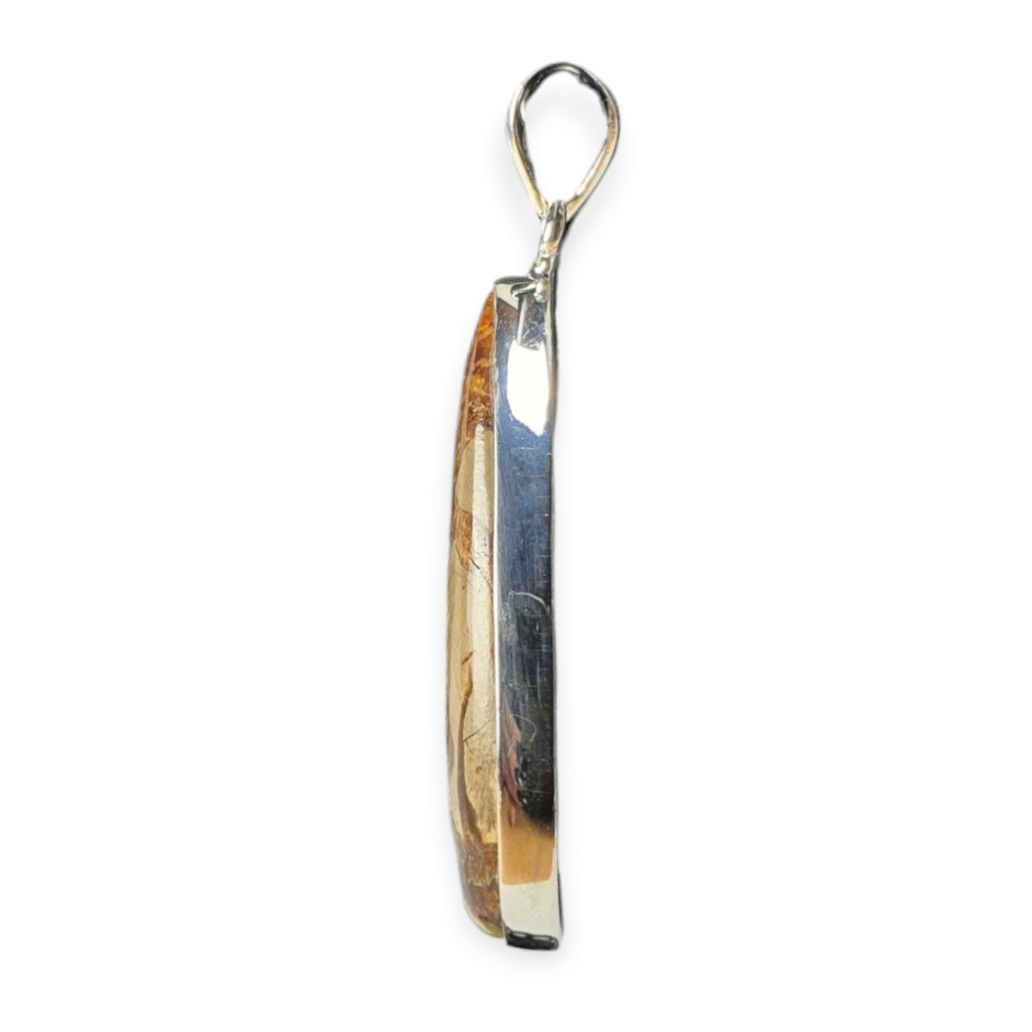 Crystals - Septarian Cabochon Pendant - Sterling Silver