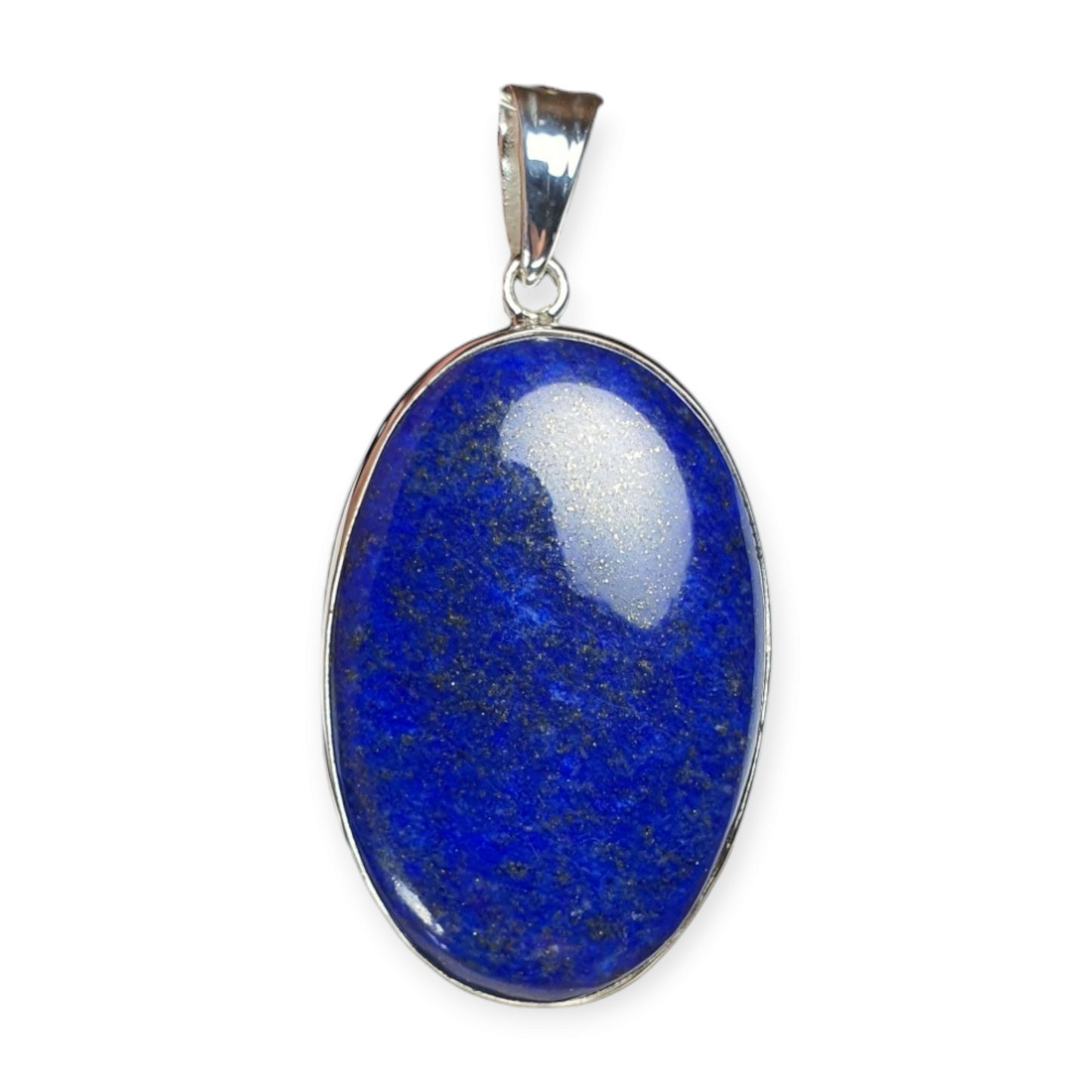 Crystals - Lapis Lazuli Cabochon Pendant - Sterling Silver