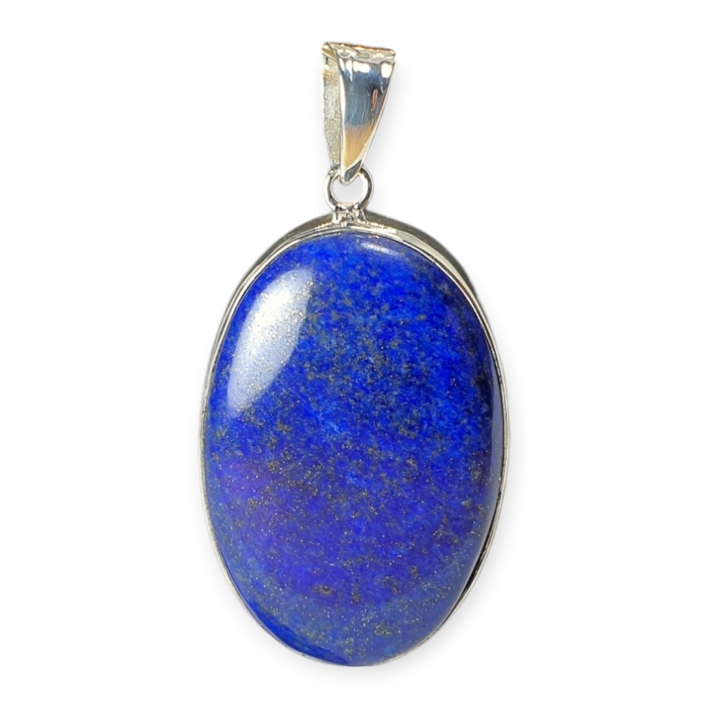 Crystals - Lapis Lazuli Cabochon Pendant - Sterling Silver
