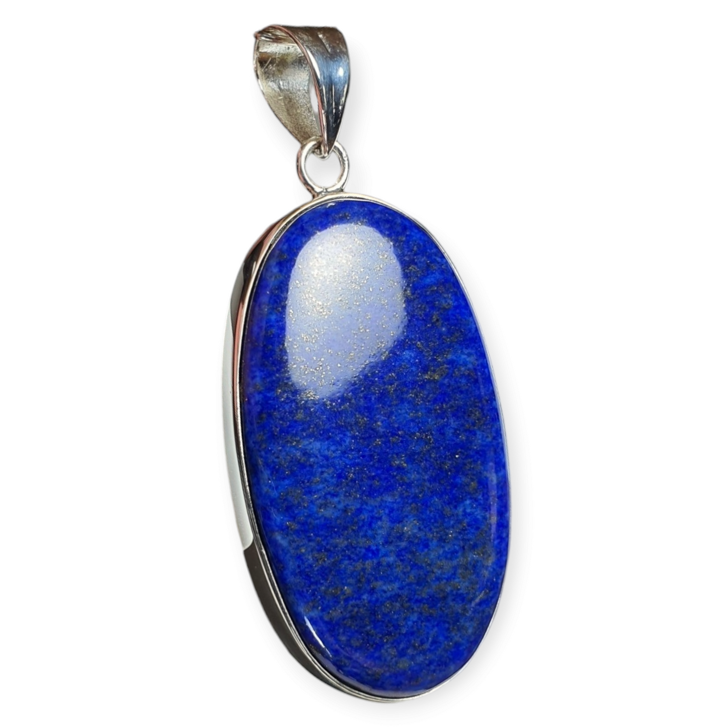 Crystals - Lapis Lazuli Cabochon Pendant - Sterling Silver