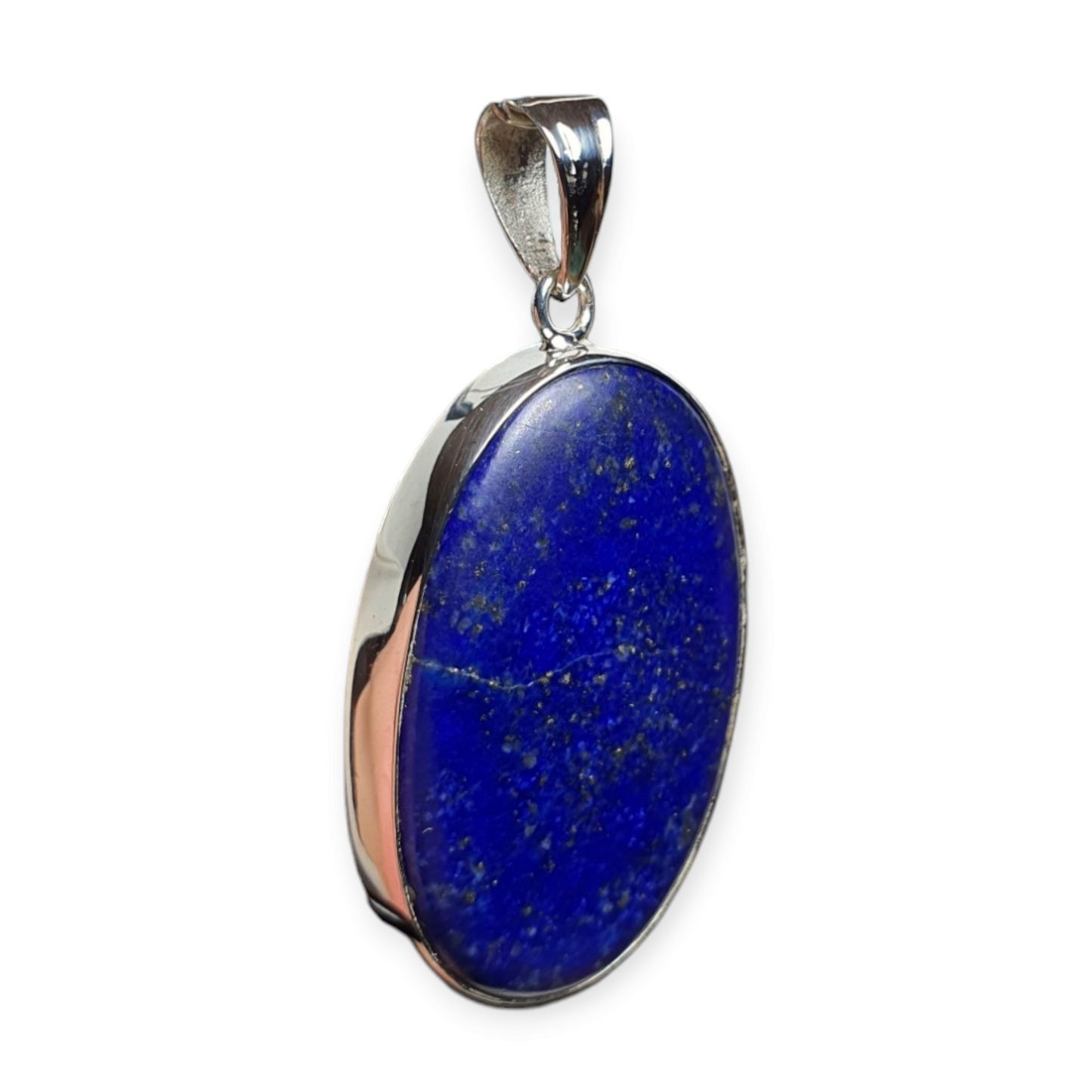 Crystals - Lapis Lazuli Cabochon Pendant - Sterling Silver