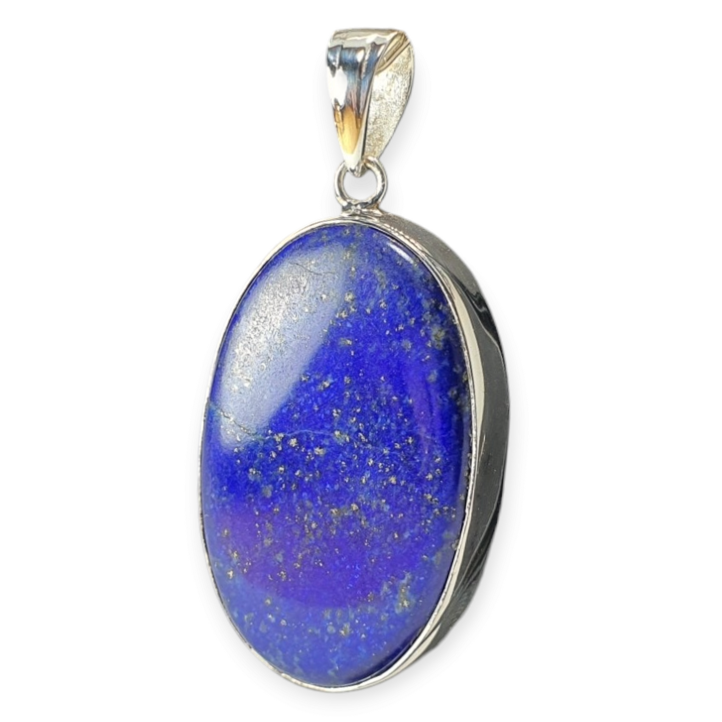Crystals - Lapis Lazuli Cabochon Pendant - Sterling Silver