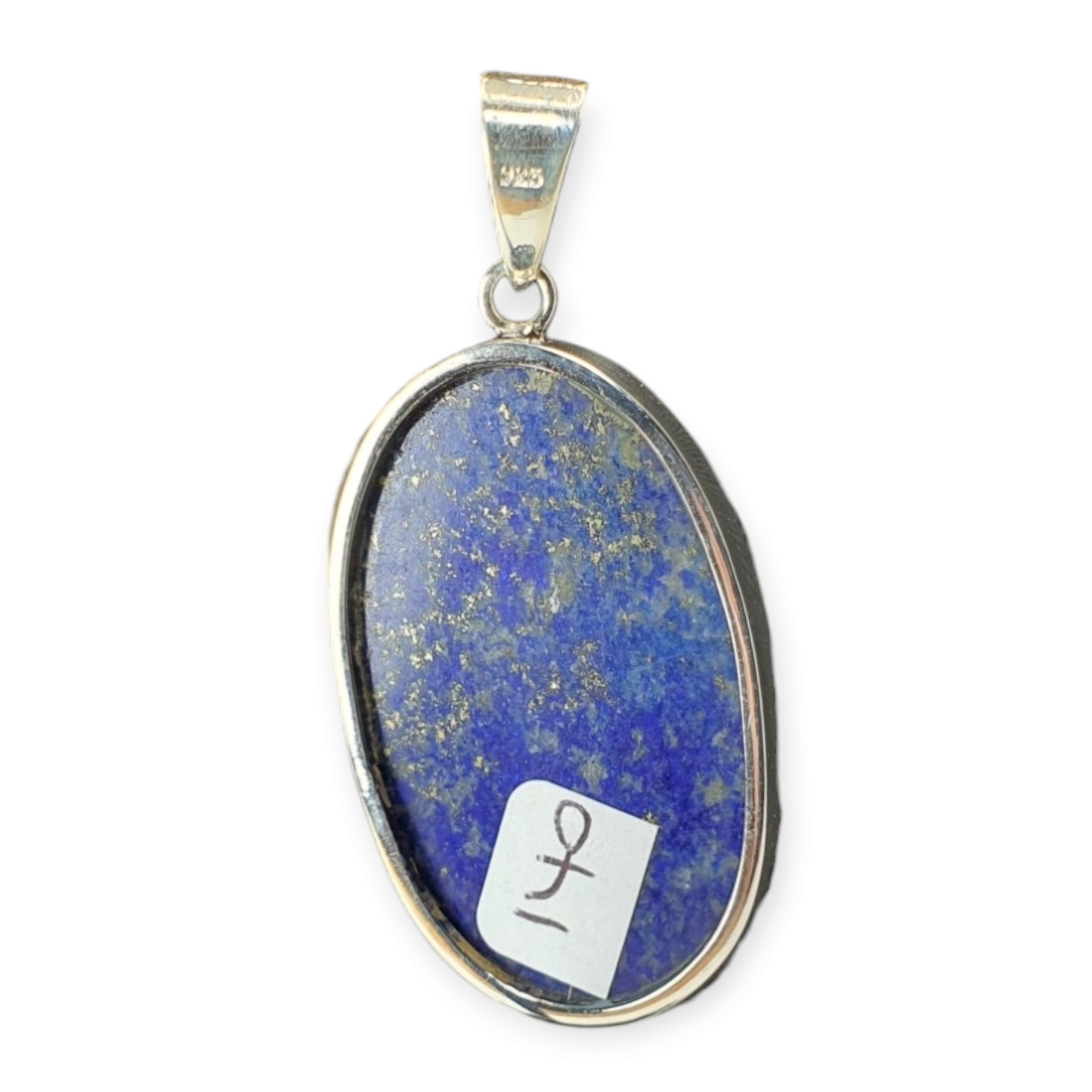 Crystals - Lapis Lazuli Cabochon Pendant - Sterling Silver