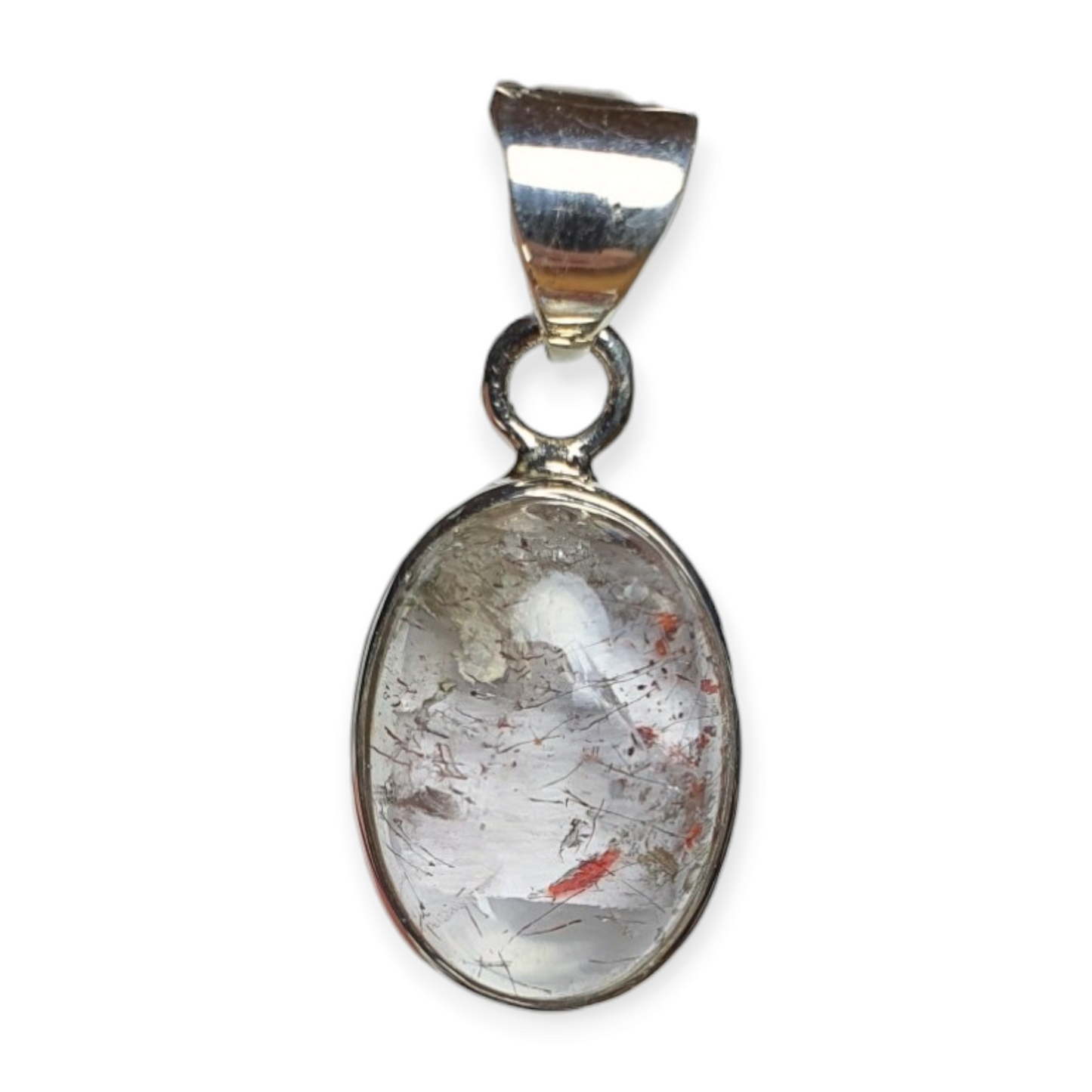 Crystals - Lepidocrocite Cabochon Pendant - Sterling Silver